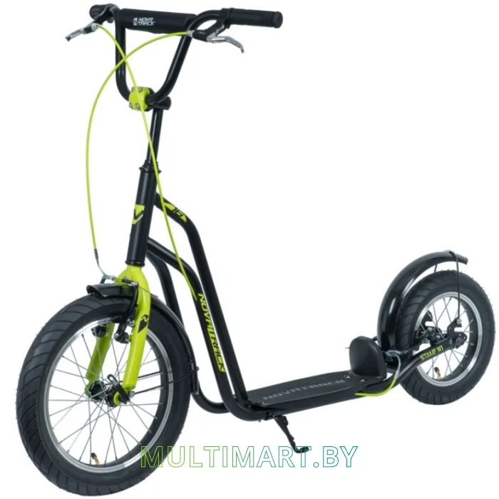 Самокат Novatrack Stamp N1 City Line 16STAMPN1CL.BK20 (черный, 2020)